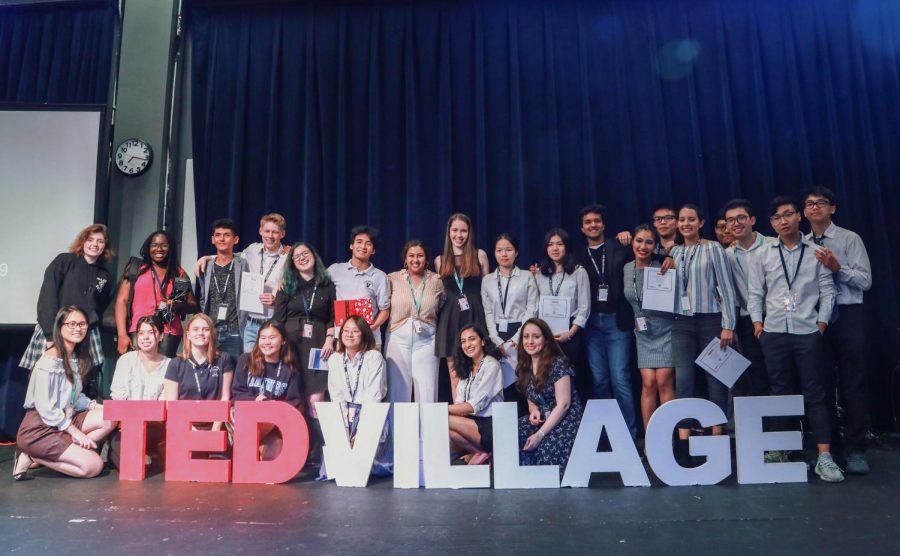 The Ted-Ed Club posing for a photo before their event