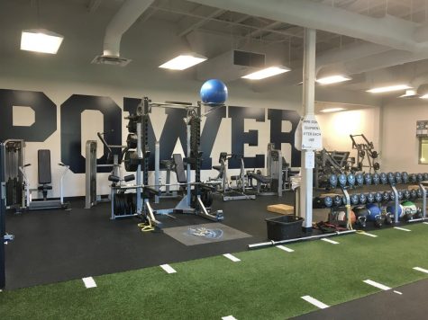 The weight room has been put to great use this semester for athletes to build up their strength and conditioning.
