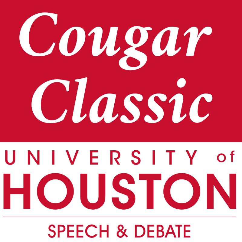 Logo for the University of Houston Cougar Classic as seen on Tabroom’s virtual invitation page. 
