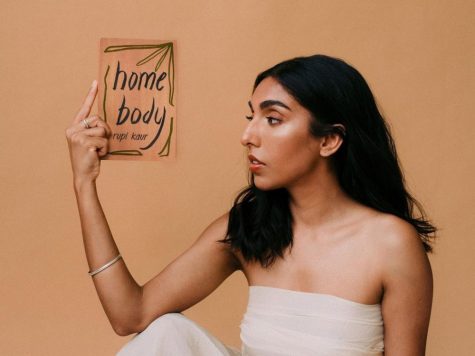Author Rupi Kaur posing at the cover launch of her new poetry collection, Home Body. 