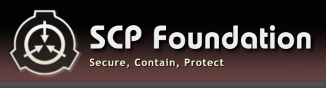 The header on the SCP Wikidot page, containing its logo and slogan.