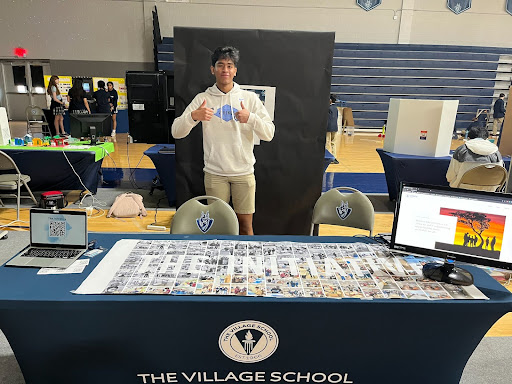 Aryan Shah with The Initiative Club Booth