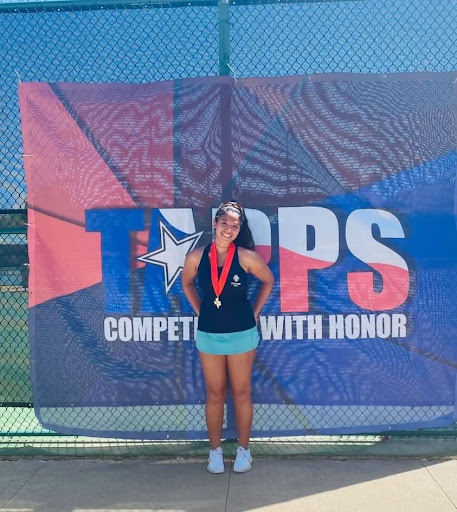 Anahita after a big Tennis win!