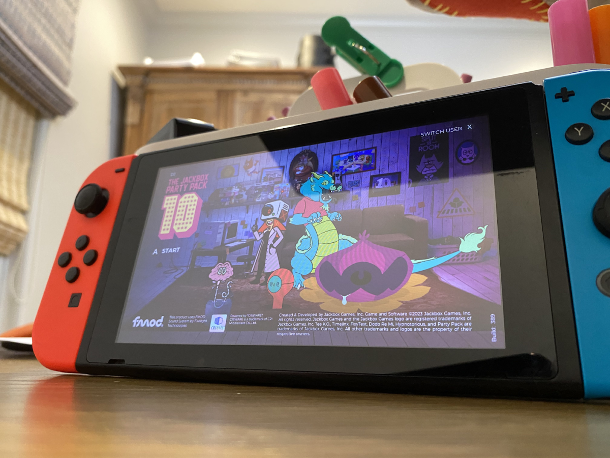 An+image+of+the+opening+screen+for+Jackbox+Party+Pack+10+on+a+Nintendo+Switch