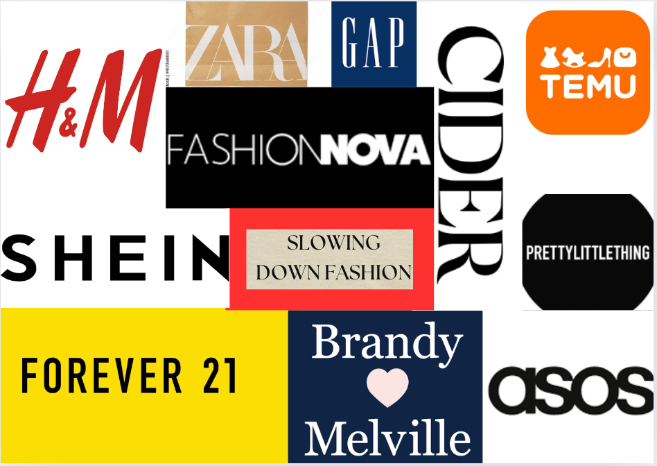 Multiple fast fashion clothing brands