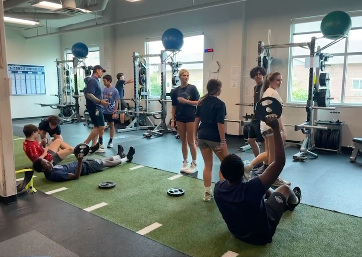 Photo of The Village School’s weight room, taken by Cecilia Chunn (12)