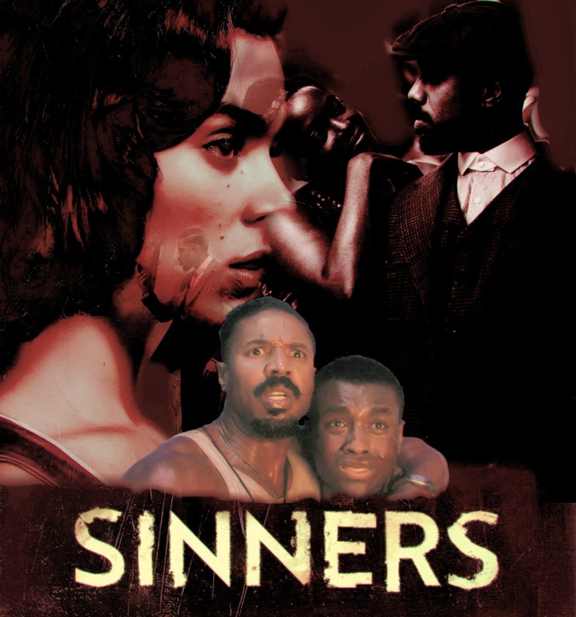 Graphic depicting the main characters of Sinners, made by Gabi Saiz. 
