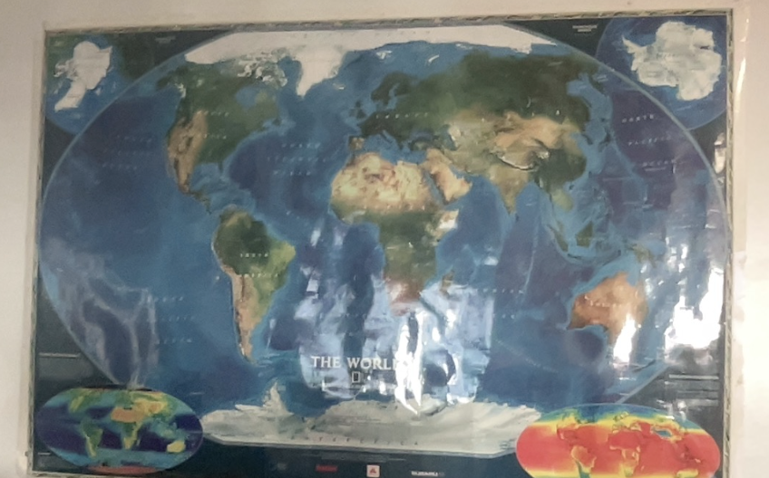 Image of the World Map from the National Geographic Society.