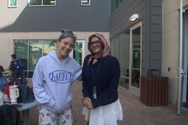 Alexa Masson Snamban and Sociram 9th grade dressed up as old people for Spirit Week September 17 2025 