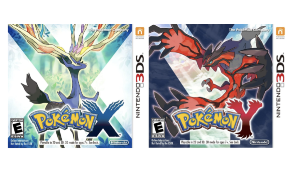 MEGA ADVERTISING. The Pokémon Company's official 2013 North American box covers for the X and Y games on Nintendo 3DS, respectively featuring the Legendary Pokémon Xerneas and Yveltal. 