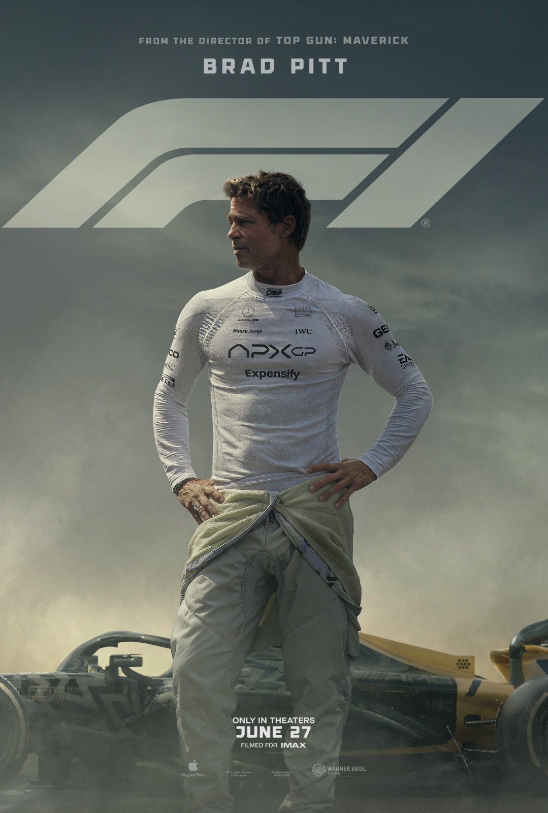 SPEEDILY SUCCESSFUL. The F1 movie poster starring Brad Pitt attracts viewers from around the world.

